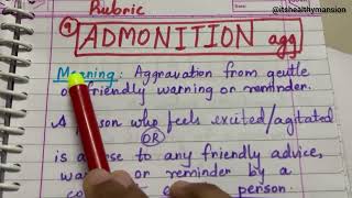 Rubrics easy explanation Admonition Activity desire acuteness repertory rubrics repertorynotes [upl. by Siesser]