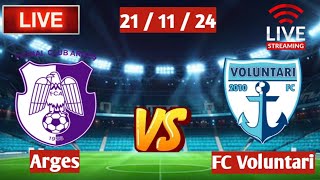 Live  Arges Vs FC Voluntari [upl. by Nissie43]