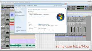 Pro Tools 74 LE working great on Windows 7 64 bit [upl. by Marjana69]