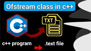 Fstream class in c  How to write program data into File  cpp programing coding [upl. by Ahsiki]