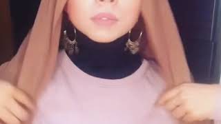 Hijab Tutorial with earrings part1 [upl. by Augy707]