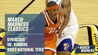 Syracuse vs Kansas 2003 National Championship  FULL GAME [upl. by Cornie]