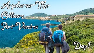 Great Mediterranean Coast Hike in Occitanie France  Day 1 ArgelèssurMer Collioure PortVendres [upl. by Yelyab]