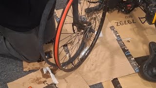 HOW TO INSTALL FRONT TIRE amp INNER TUBE 112124 [upl. by Aneetsirhc]