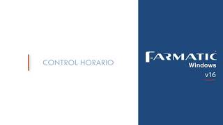 Farmatic v16  Control Horario [upl. by Esta716]