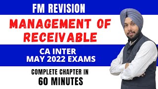 Receivable Management Revision ICAI Study Material CA Inter CMA Inter May 2022 Exams [upl. by Ready]