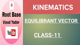 Equilibrant vector  kinematics  unit2 class11  jac board and cbse board [upl. by Bushey]