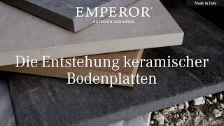 Die Produktion von Terrassenplatten  EMPEROR Outdoor Ceramics Keramikplatten für Terrassen [upl. by Nixie433]