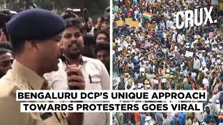 Bengaluru DCP Sings National Anthem To Placate Citizenship Amendment Act Protesters [upl. by Haven]