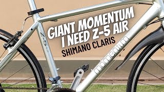 Giant Momentum iNeed Z 5 Air Hybrid Bicycle Shimano Claris Walk Around [upl. by Zina94]