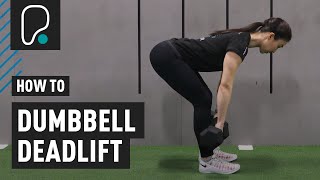 COMPOUND EXERCISES  How to do a Dumbbell Deadlift [upl. by Einra]