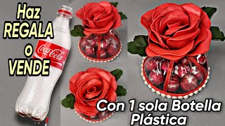 Genial Idea para REGALAR o VENDER en SAN VALENTÍN Reutilizando BOTELLA PLÁSTICA Fácil y Rápido [upl. by Teryl]