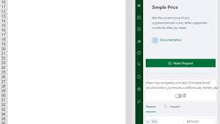 Get CoinGecko data in Excel and Google Sheets  Simple Price [upl. by Ardnaik]