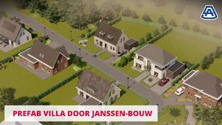 Prefab woningbouw door JanssenBouw in Prinsenbeek [upl. by Nevet481]