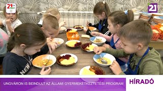 Ungváron is beindult az állami gyermekétkeztetési program [upl. by Yahsal]