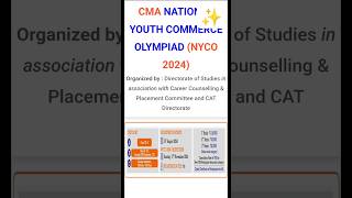 NYCO 2024 COMMERCE OLYMPIAD yt youtubeshorts education [upl. by Winnie]