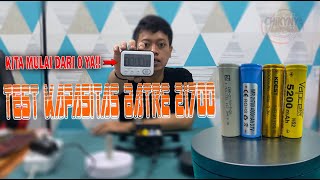 TEST KAPASITAS BATREI MOLICEL P42 SAMSUNG 40T VAPCELL H52 KDEST 21700 SERIES BATTERY 21700 [upl. by Cowden]