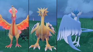 How to Get SHINY Galarian Moltres Zapdos and Articuno in Pokemon Scarlet Violet  Optimism247 [upl. by Yelmene]