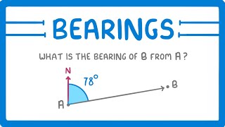 GCSE Maths  What are Bearings 118 [upl. by Ecnerret959]