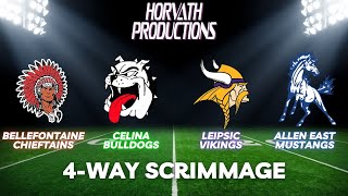 Bellefontaine High School Football 4 Way Scrimmage [upl. by Tiffanie367]