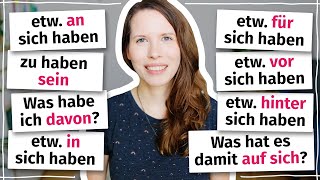 10 wichtige Ausdrücke mit „haben“ Deutsch B2 C1 [upl. by Attenod]