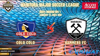 January 14th WSF Div 1 Colo Colo vs Hammers FC [upl. by Noed579]