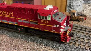 MTH Trains Premier Lehigh Valley ES4400AC Diesel Engine 20202791 3 Rail O Scale [upl. by Eimar]