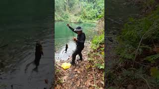 Fishing in a Quarry secret location fishing quarry freshwater fish secret adventure [upl. by Atilal]