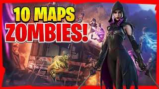 🥵best 10 ZOMBIES maps in Fortnite Chapter 4  ZOMBIES Fortnite Code🥶 [upl. by Lleret982]