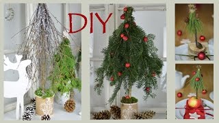 DIY  Weihnachtsdeko selber machen  Bäume aus Zweigen und Ästen I Winterdeko I Tischdeko I How to [upl. by Thevenot]