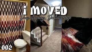 I MOVED … DEEP CLEANING amp DECLUTTERING MY NEW TOWNHOME [upl. by Yenettirb]