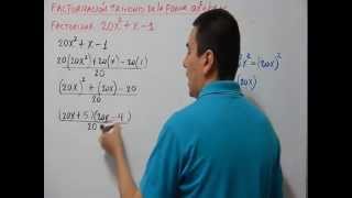 Cómo factorizar un trinomio de la forma ax2bxc Ejemplo 2 TRINOMIAL USING aX2bxc Example 2 [upl. by Ainotna992]