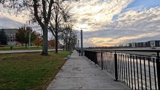 Cycling from Watervliet to Troy south Uncle Sam Bikeway Nov 4 2023 [upl. by Beore865]