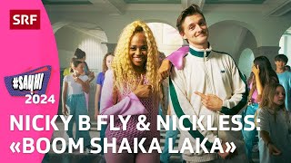 SayHi 2024 Nicky B Fly amp Nickless «BOOM SHAKA LAKA» 👉🏾👈  Kindervideos  SRF Kids [upl. by Azial]