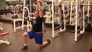 half kneeling kettlebell press [upl. by Ainigriv]