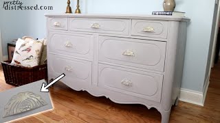 Using Gilding Wax To Bling Your Painted Furniture [upl. by Edithe]