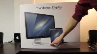 Apple Thunderbolt Display setup amp unboxing [upl. by Kiah]