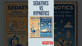 Sedative vs hypnotics Part2 sedative hynotic viralshorts pharmacology medicine [upl. by Ynavoeg61]