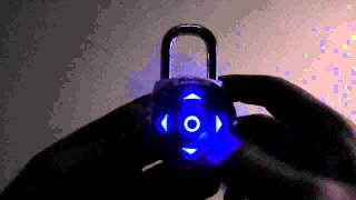 Master Lock 1500 eDBX dialSpeed Padlock Operating at Night [upl. by Maddocks]