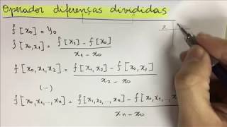 CNUM016 Método de Newton Interpolação Polinomial [upl. by Rafael]