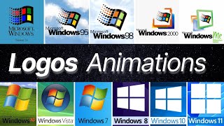 Logo Animations of All Microsoft WINDOWS 19852021 [upl. by Yaf]