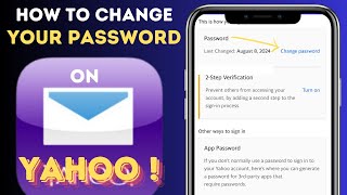 quotHow to Change Your Yahoo Password  Step by Step Guidequot [upl. by Derwood431]