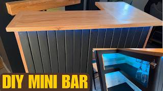 AMAZING Home Bar Build Under 200 This DIY Mini Bar Can Be Yours Creative Uses for Wood Pallets [upl. by Aciras338]