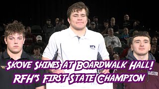 Hudson Skove Wins 215lb State Title  First State Crown in RumsonFair Haven History [upl. by Cornel]