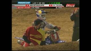 phoenix 2010 supercross main event crash chad reed and james stewart [upl. by Harriot580]