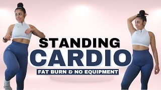 35 min CARDIO ALL STANDING WORKOUT  Sweaty No equipment Cardio Home workout  Day22 Hourglass [upl. by Aufa]