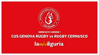 🏉 CUS Genova Rugby vs Rugby Cernusco  Serie BM [upl. by Meerek]