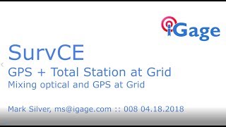 SurvCE Mixing Total Station and GPS Observations at Grid [upl. by Wixted]