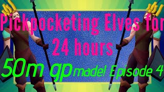 Loot from 24 hours pickpocketing elves  OSRS [upl. by Polad]