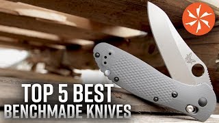 Top 5 Best Benchmade Knives at KnifeCentercom [upl. by Lilybelle]